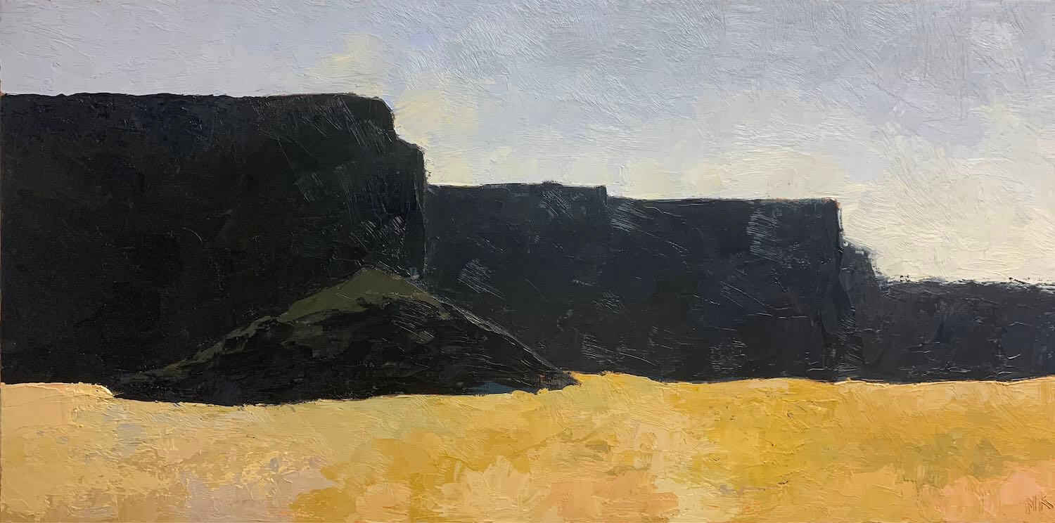 Dry falls, 40x80cm, oil