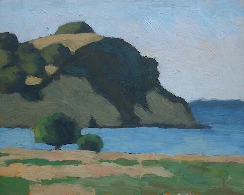 Klein-Zicker, view from Groß-Zicker 20x25cm