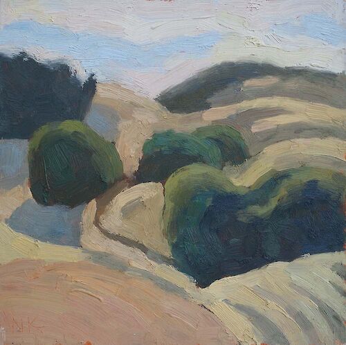 Groß-Zicker, »Berge«, 20x20cm, Öl