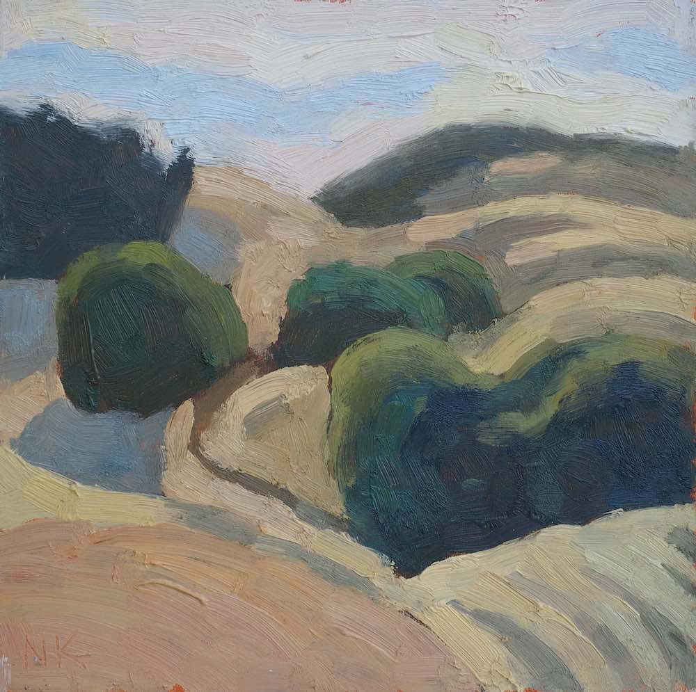 Groß-Zicker, »Berge«, 20x20cm, Öl