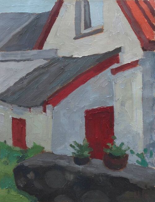 House in Altenkirchen, 30x24cm