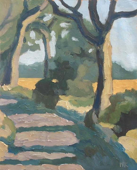 Shady road to Altenkirchen, 30x24cm
