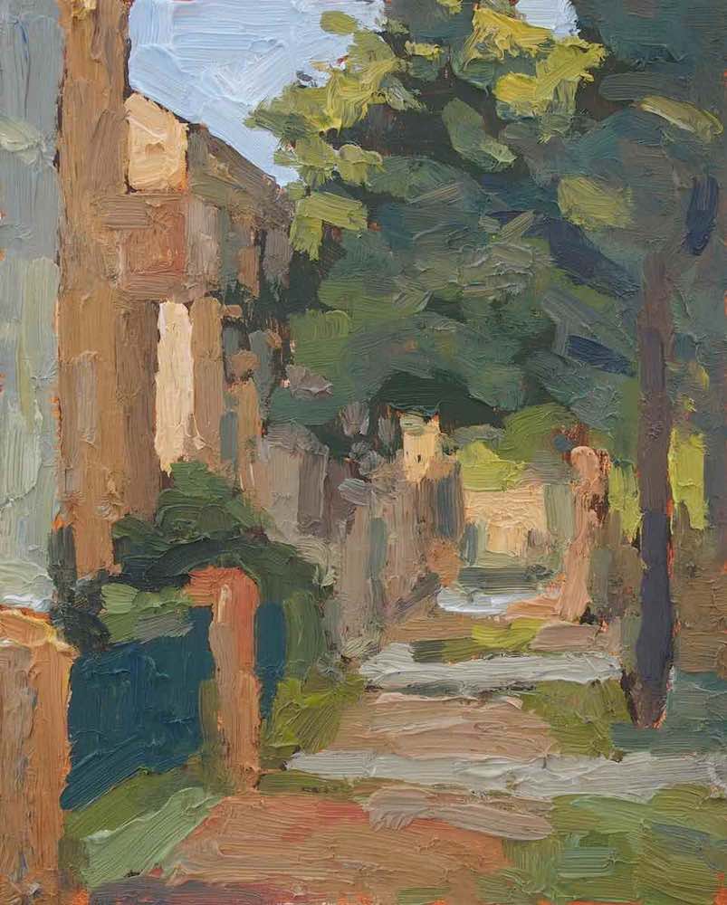 Potsdam Bornstedt, 20x25cm, oil