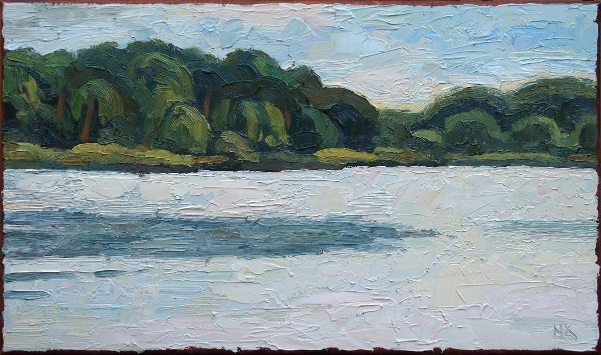 Blick auf dem Haussee, Himmelpfort, 30x50cm