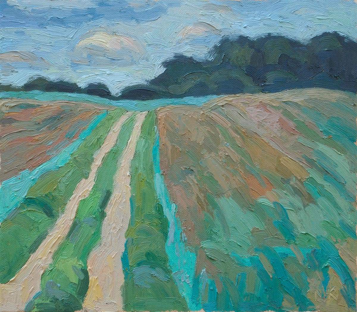 country lane near Lychen, 35x40cm