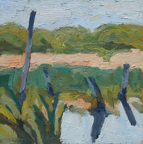a small swamp landscape near Himmelpfort, 20x20cm