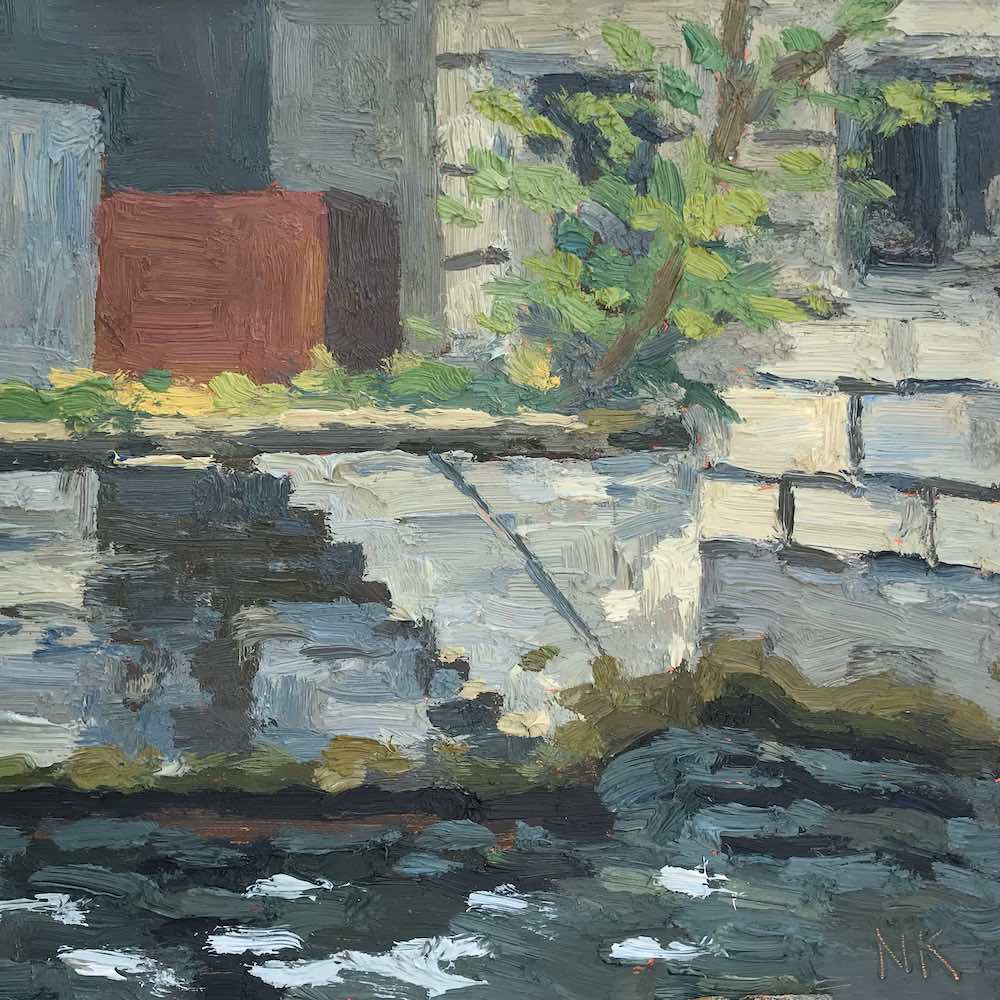 Am Bodemuseum, 20x20cm