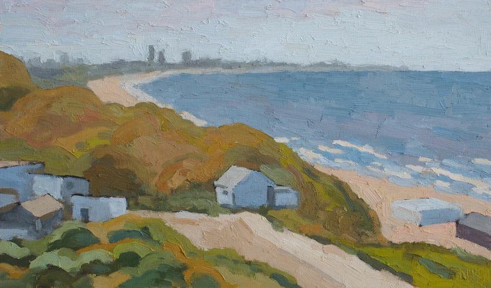 Blick nach Scheveningen, 30x50cm