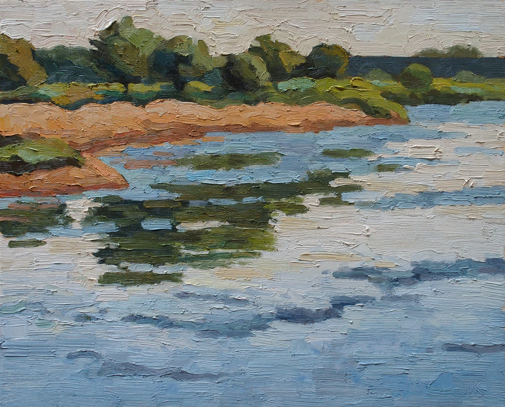 An der Elbe, 40x50cm