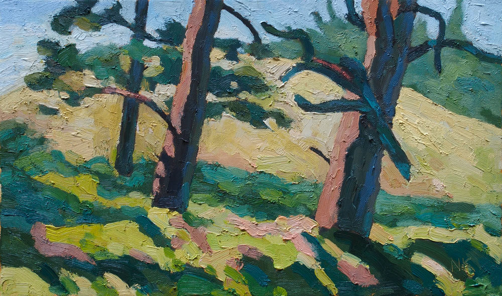 pines and dunes, 30x50cm