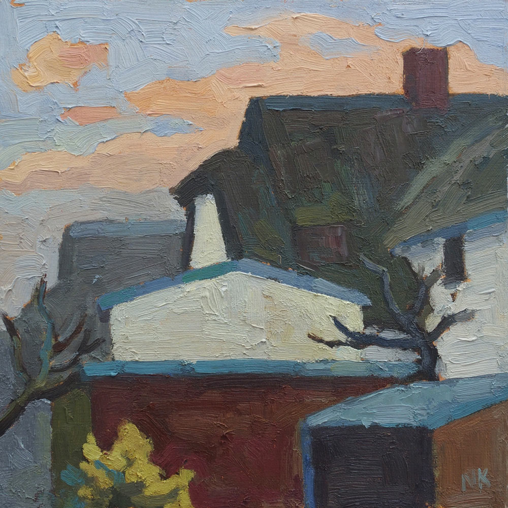 Ahrenshoop, 30x30cm, Öl