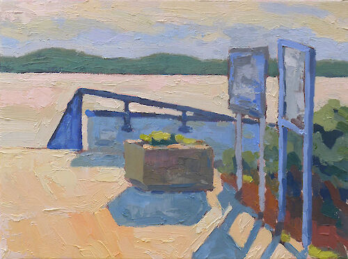 Lake Müggel, Berlin, 30x40cm, oil