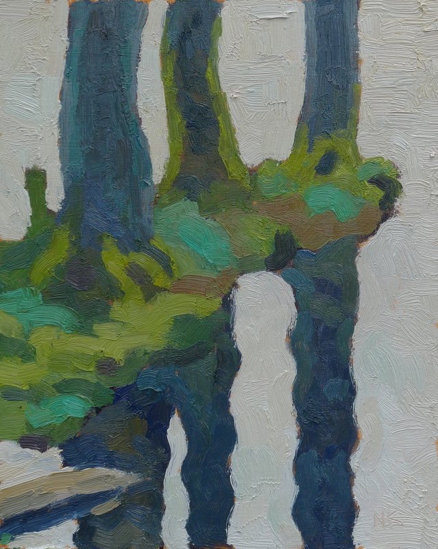 Reflektionen, 25x20cm, Öl