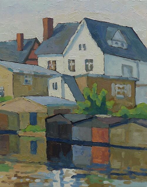 The Gänsehavel in Fürstenberg, 50x40cm, oil