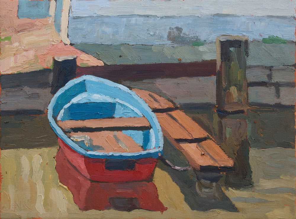 Boot in Neustrelitz, 30x40cm