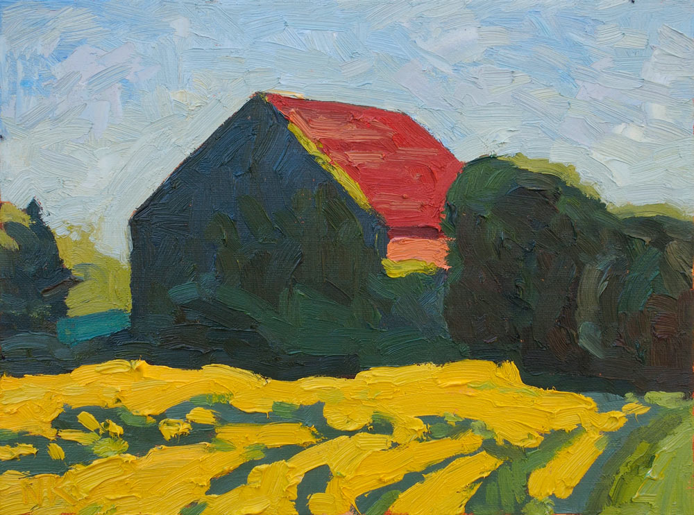 House in Bredereiche, 30x40cm