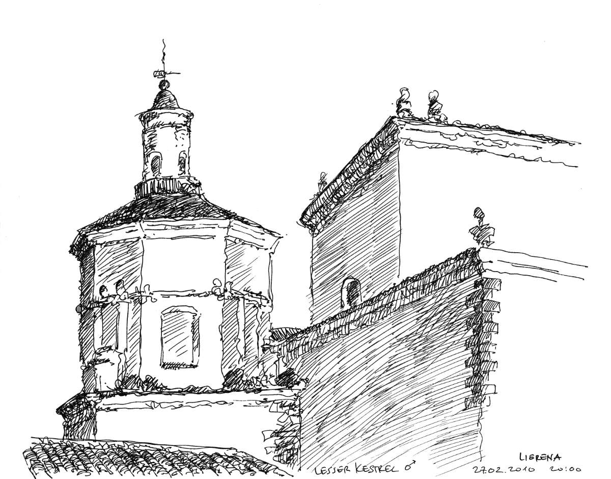 Kirche in Llerema, Tusche