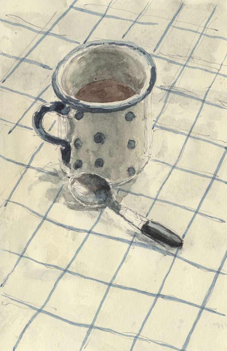 Teetasse, Aquarell