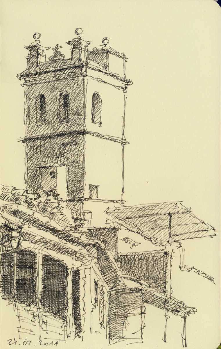 Turmgebilde, Kugelschreiber