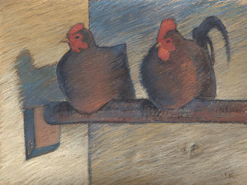 Good night chooks, Pastell