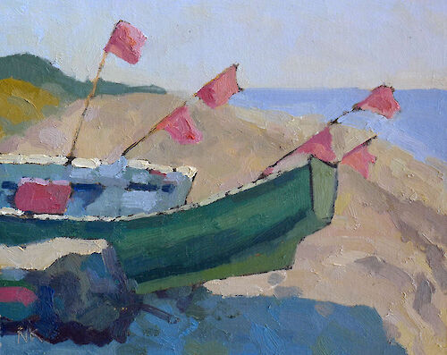 Boats in Ahrenshoop, 24x30cm