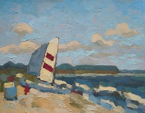 West coast, Hiddensee, 20x25cm, oil