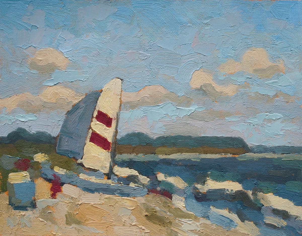 West coast, Hiddensee, 20x25cm, oil