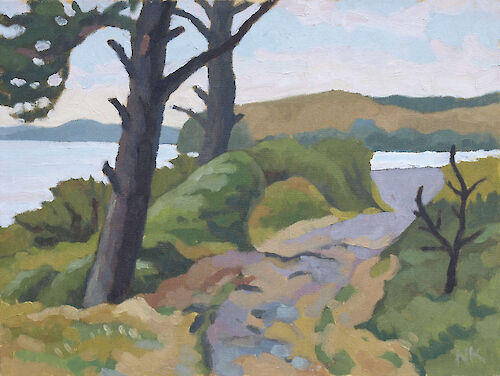 Landschaft bei Thiessow, 30x40cm