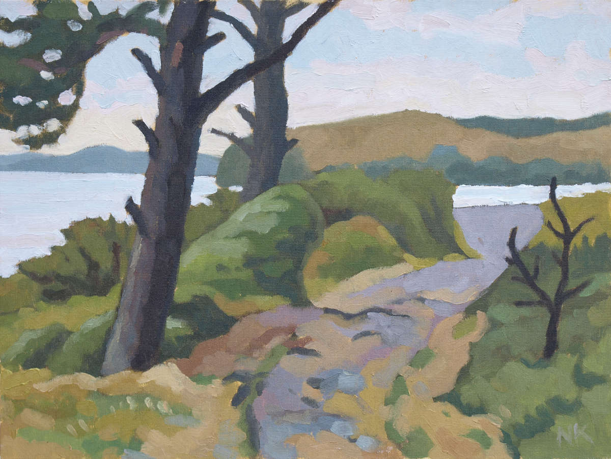 Landschaft bei Thiessow, 30x40cm