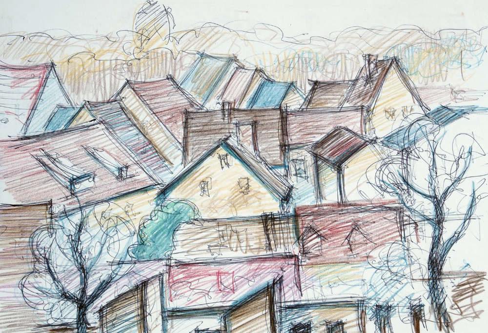 Dächer, Belziger Altstadt