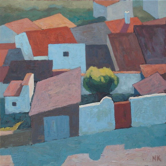Roofs in Extremadura 50x50cm