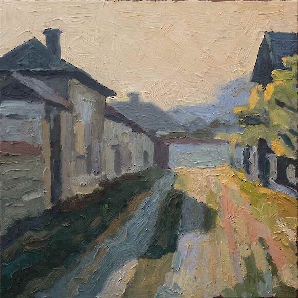 Bulgarian village | 40x40cm