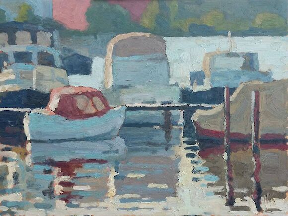 Boats along the Spree