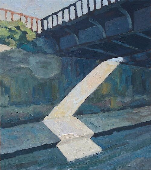 Light under bridge