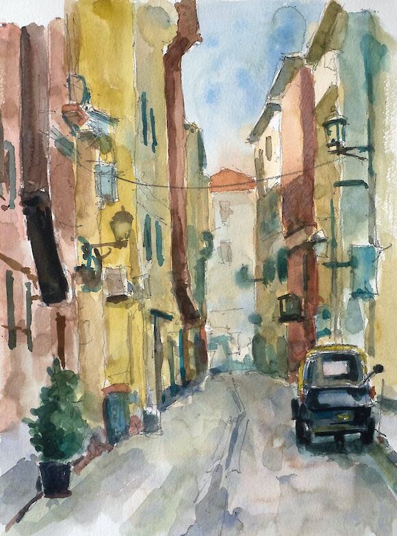 Street in Alassio, A3