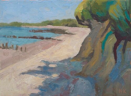 Baltic Beach, 30x40cm, oil
