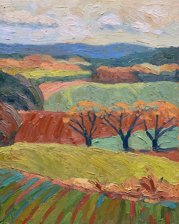 landscape near Hagelberg, 50x40cm, oil