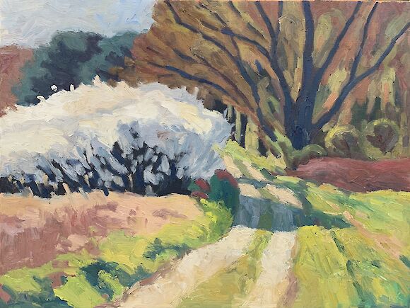 blackthorn, 60x80cm, oil