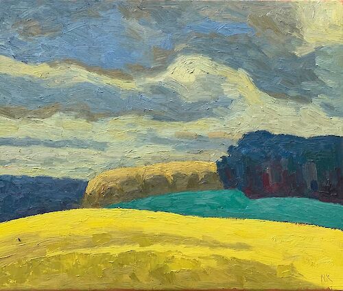 canola field near Belzig, 50x60cm