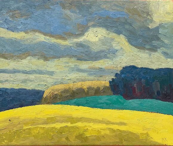 canola field near Belzig, 50x60cm