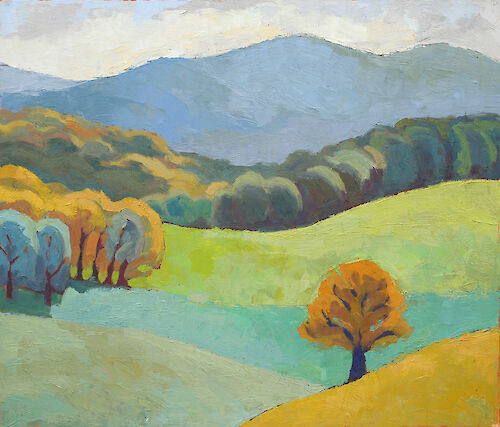 Landscape with Zittau mountains