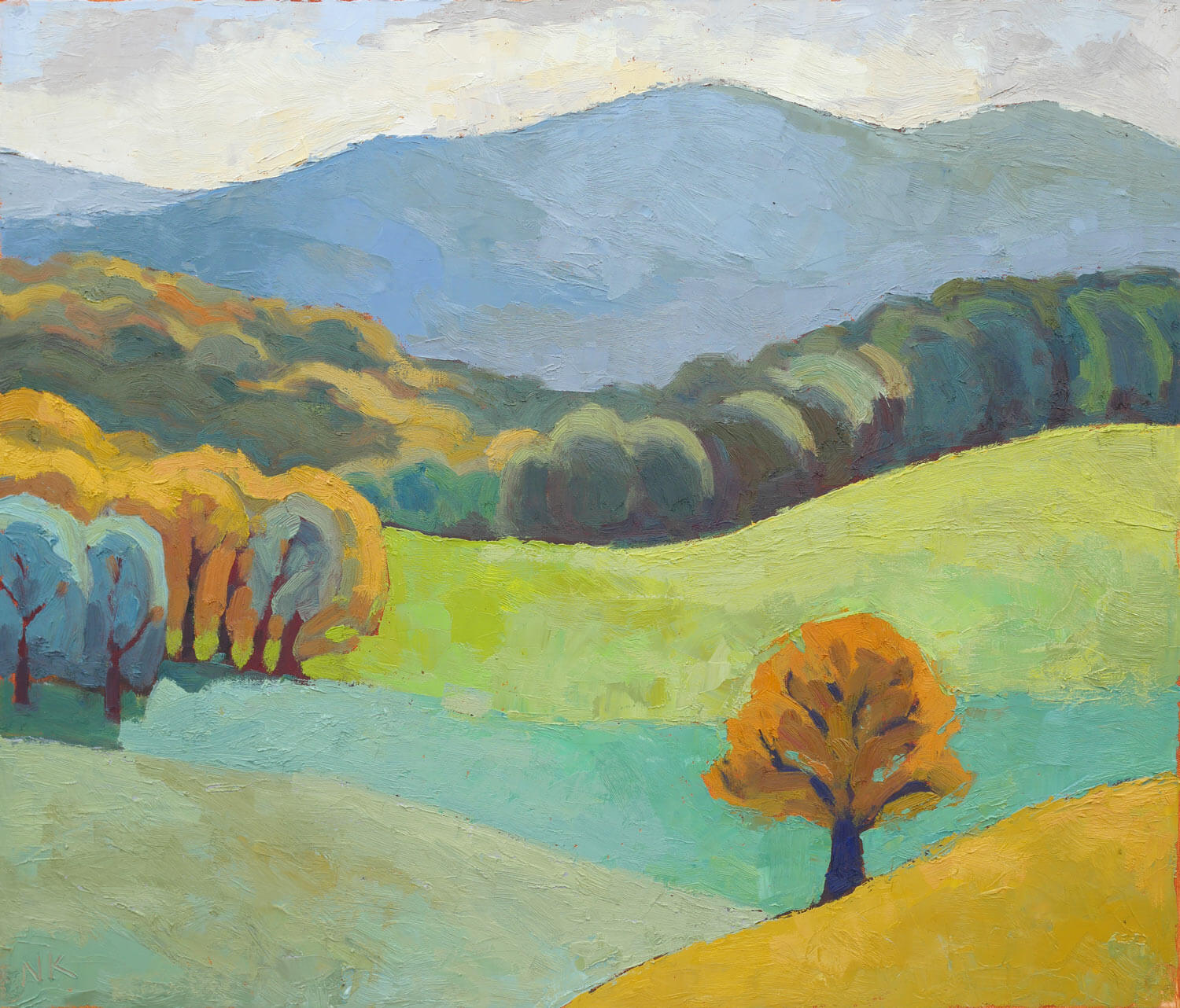 Landscape with Zittau mountains