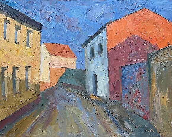 Wallstraße, Belzig, oil