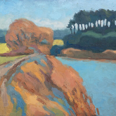On a quarry pond
